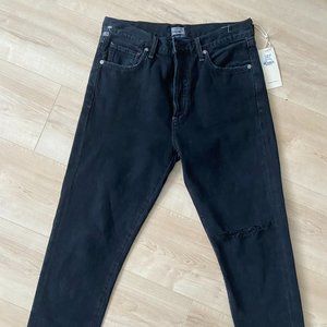 Citizens of Humanity Liya Dark Horse High-waisted slim-leg jean